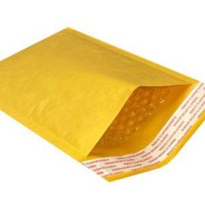 Kraft Bubble Mailers 8.5"x12" Self Sealing Pack of 100